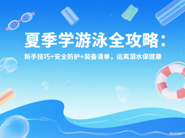 夏季学游泳全攻略：新手技巧 + 安全防护 + 装备清单，远离溺水
