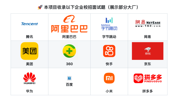 Campus recruitment interview questions  2025 校招面试题合集