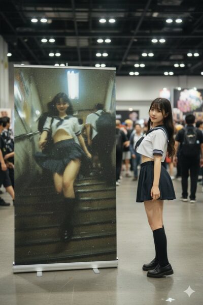 一个可玩性极高的Nano Banana 提示词Cosplay二次元大幅海报对比