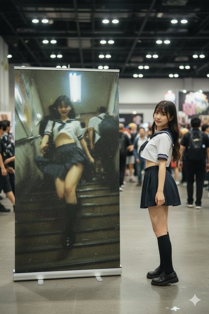 一个可玩性极高的Nano Banana 提示词Cosplay二次元大幅海报对比