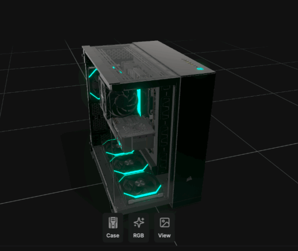 buildcores.com 在线电脑组装3d预览网站 可以直观看到装机效果