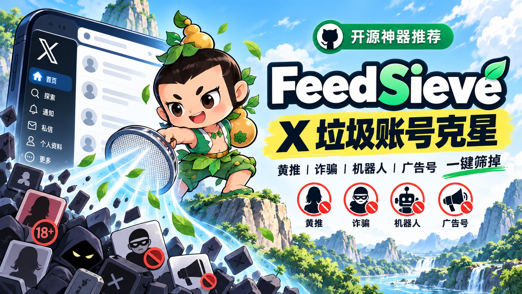 FeedSieve（福滤娃）