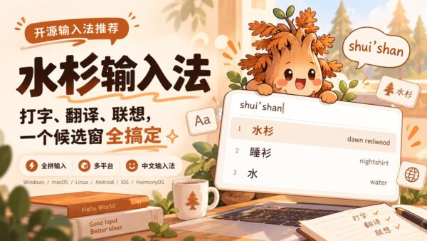 水杉输入法(MSIME):候选词窗口里也能看翻译