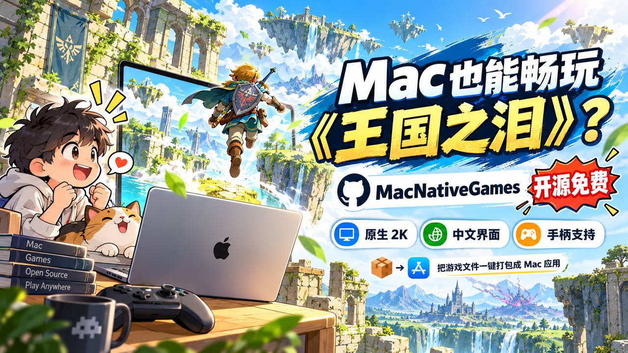 Mac 也能原生畅玩《塞尔达传说:王国之泪》了
