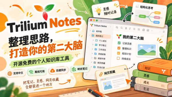 Trilium Notes：笔记无限分层，搭自己的第二大脑