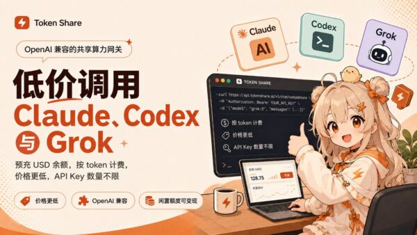 Token出租:调用共享额度,也可接入闲置账号