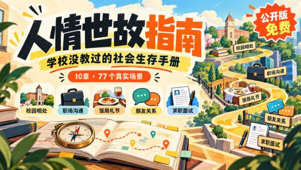 《人情世故指南》：10 章 77 个场景，教你把话说出口
